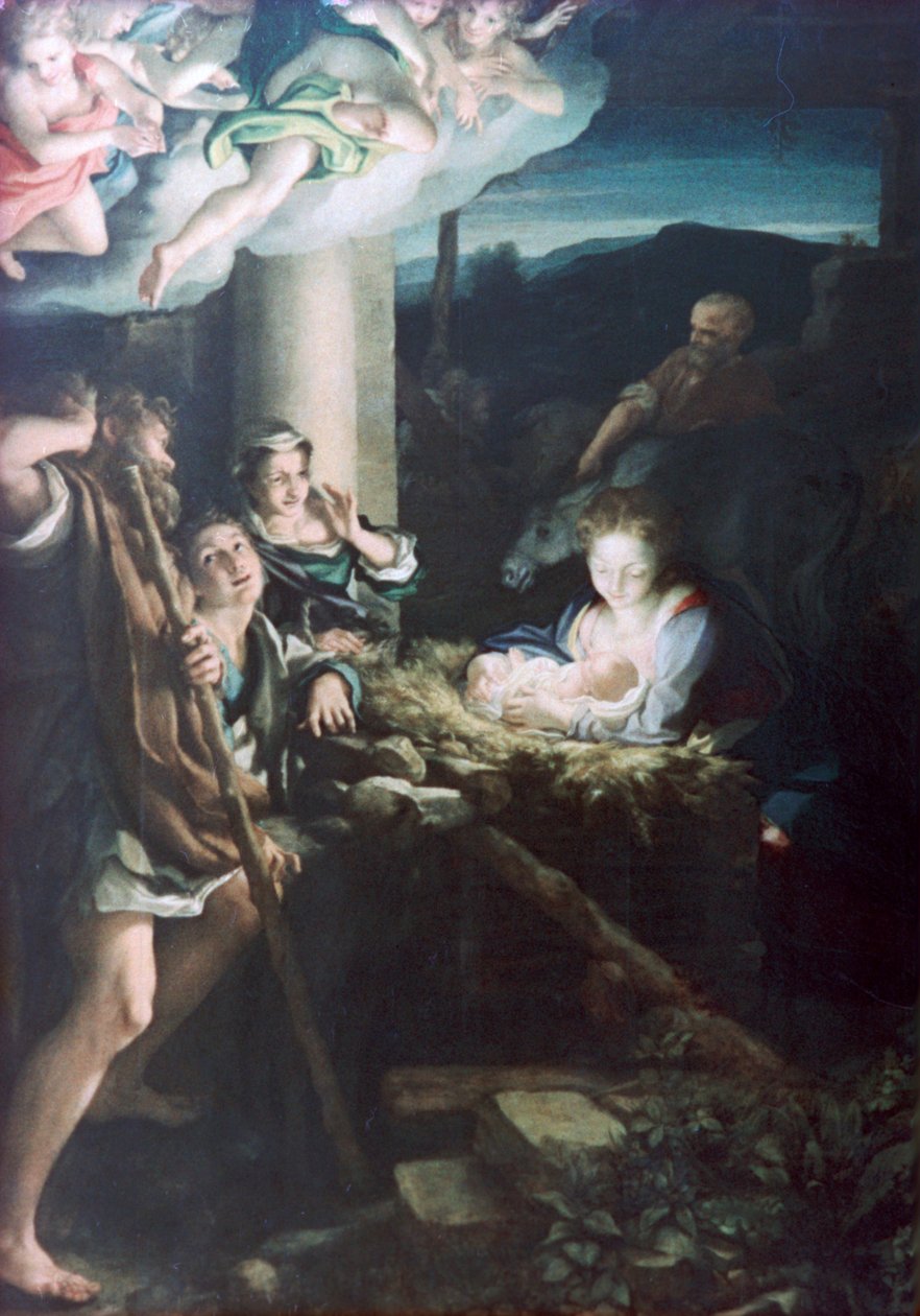 Betlém, 1522-1530 od Antonio da Correggio