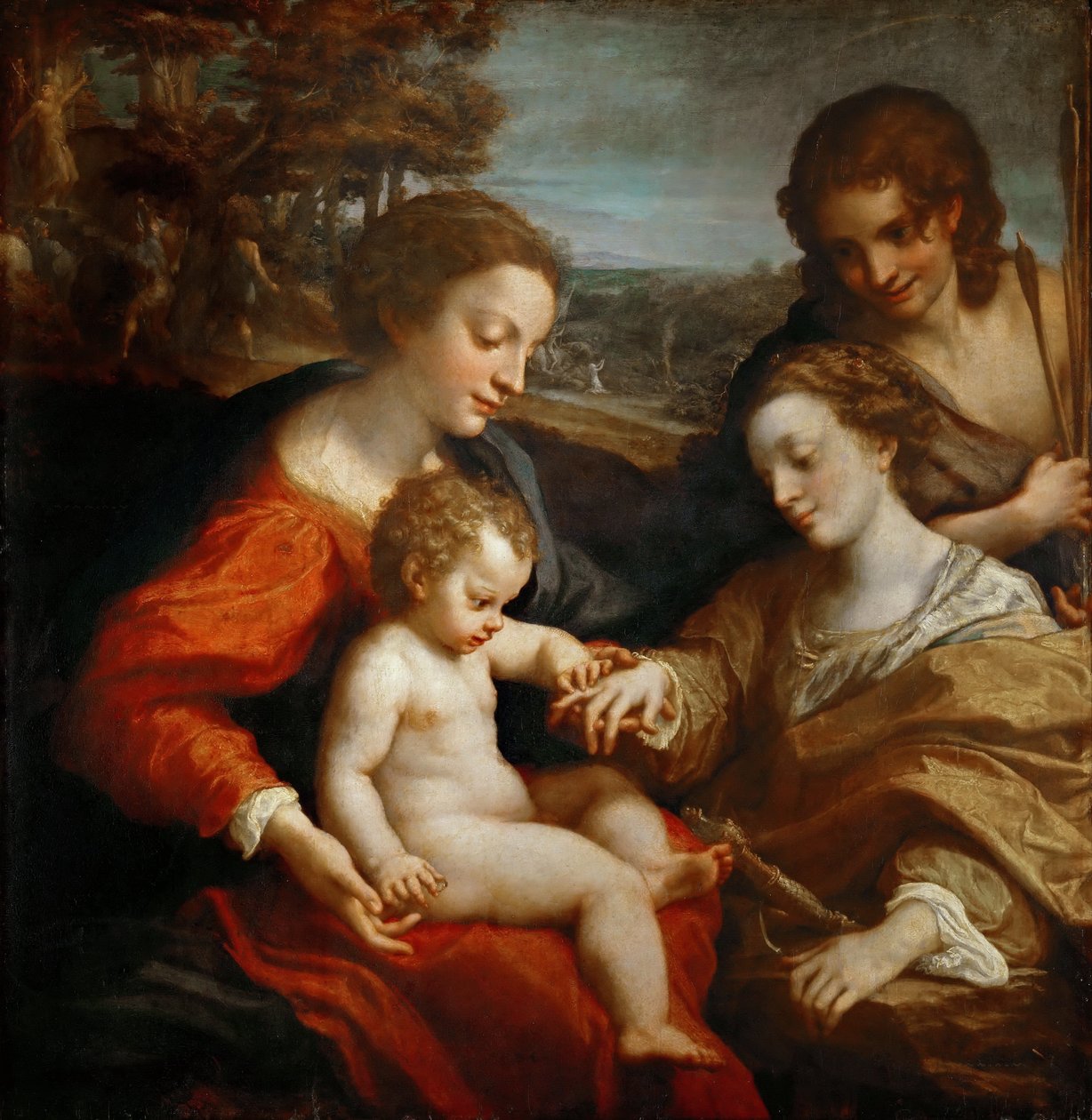 Mystická svatba svaté Kateřiny od Antonio da Correggio