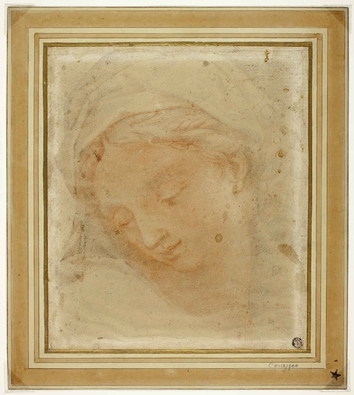 Hlava ženy od Antonio da Correggio