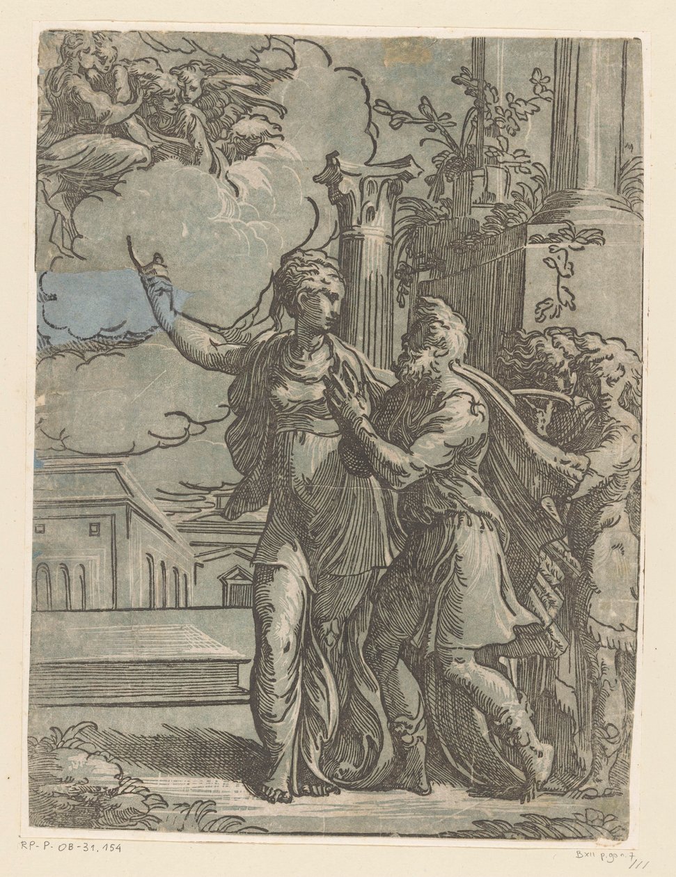 Císař Augustus a Tiburtinská Sibyla od Antonio da Trento