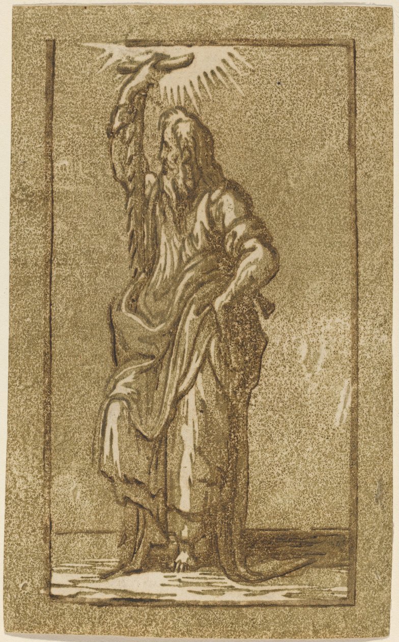 Svatý Šimon od Antonio da Trento after Parmigianino