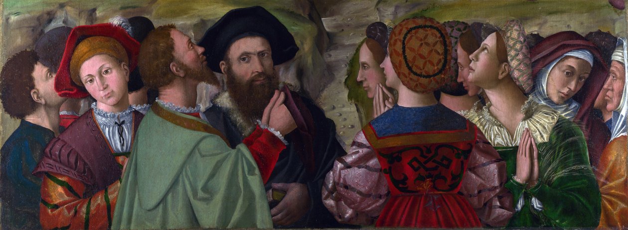 ""La famille Giusti de Verone, Italie"" Peinture d