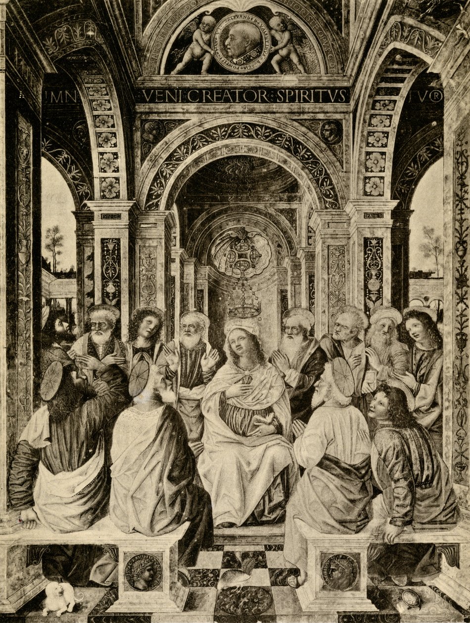 Vylití Ducha svatého od Antonio da circle of Monza