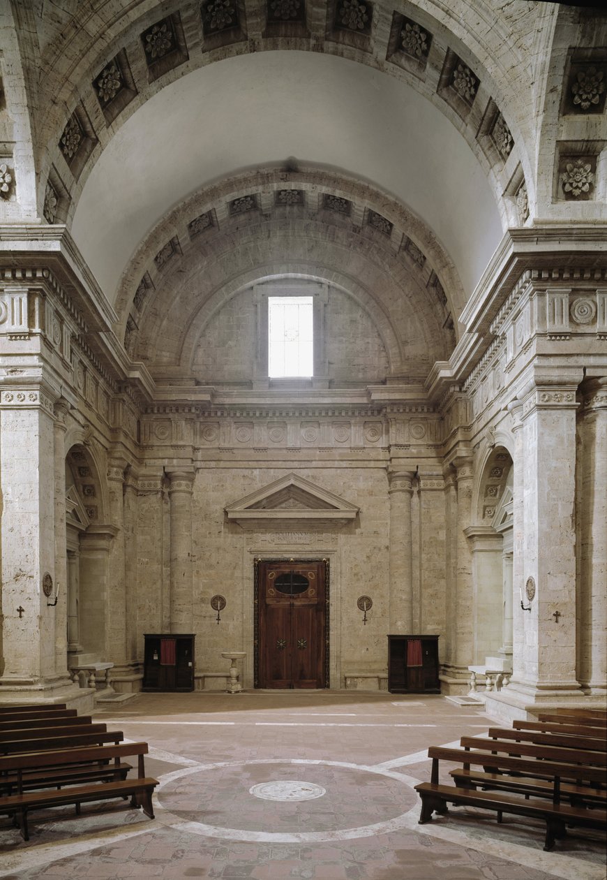 Vnitřní pohled na kostel sv Biagio od Antonio da the elder Sangallo