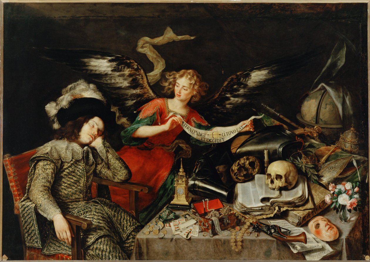 Sen rytíře (malba na plátně) od Antonio de Pereda