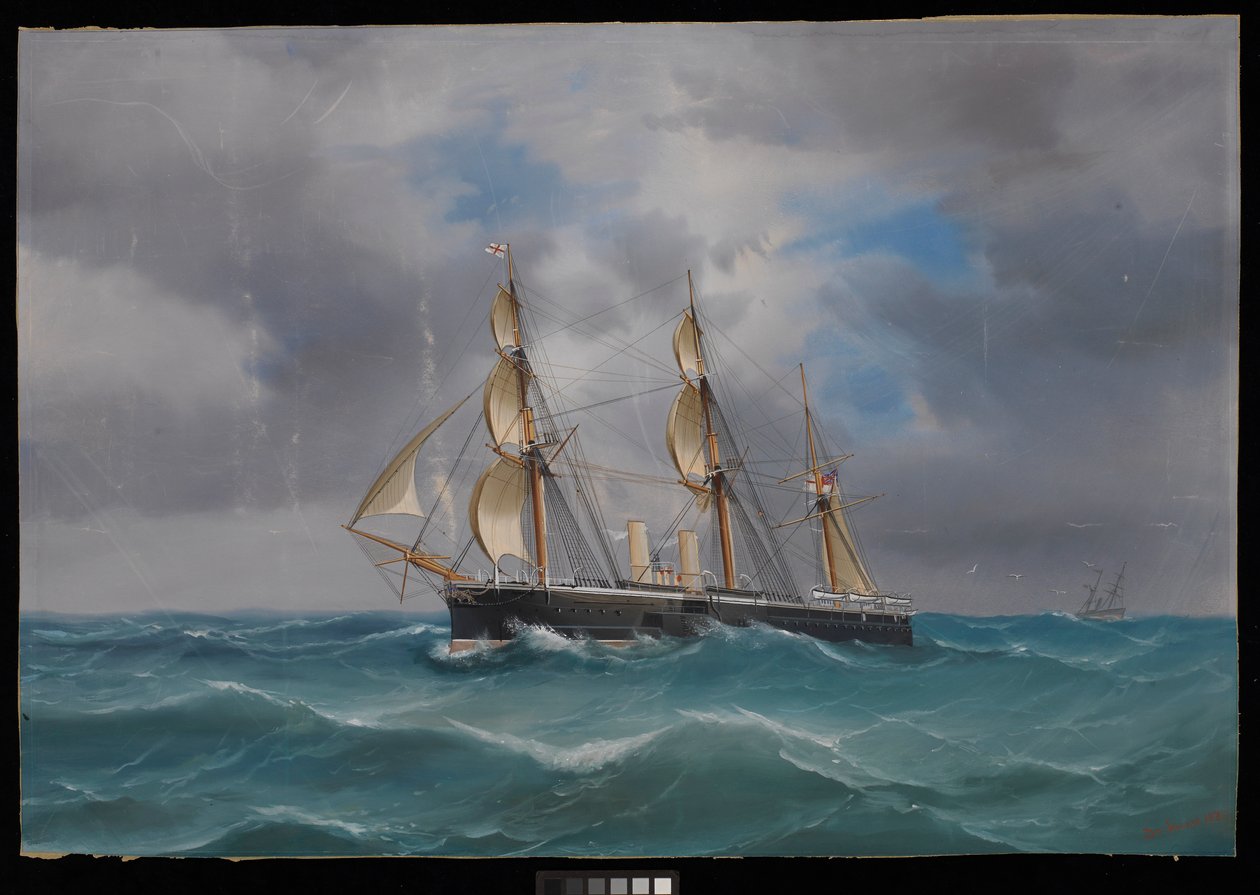 H.M.S. Alexander vlajková loď Středomořské flotily od Antonio de Simone