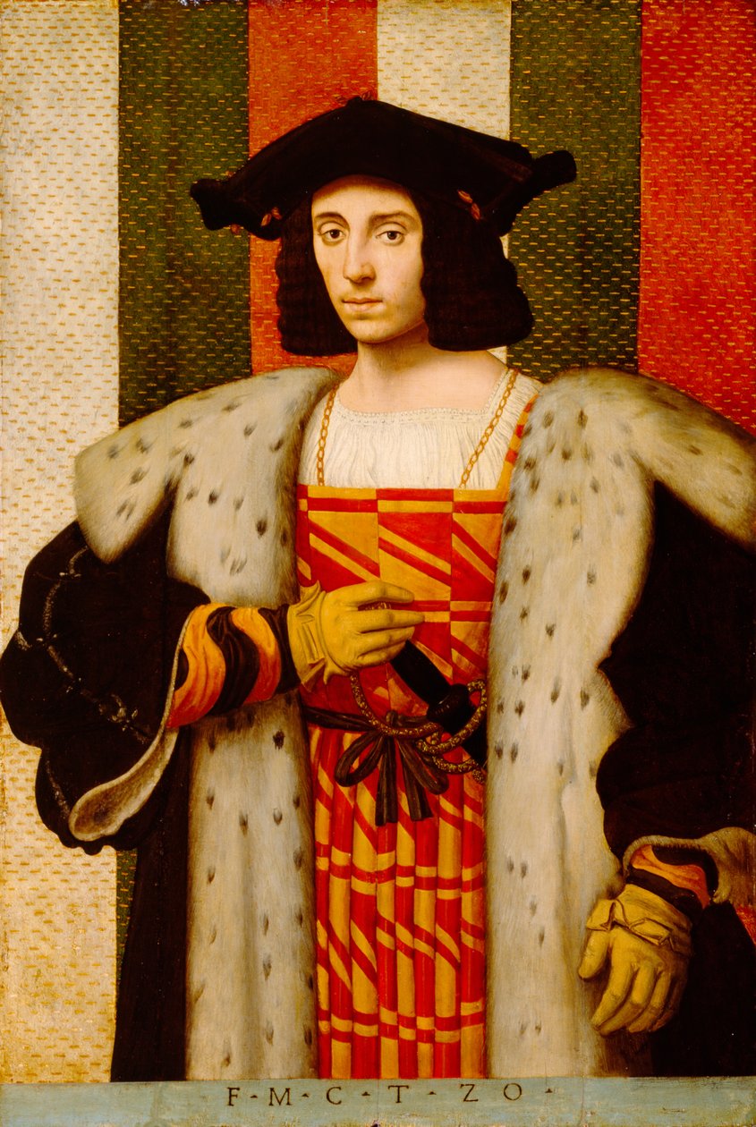 Gentleman z rodiny Trivulzio od Antonio di Bernadino Contino