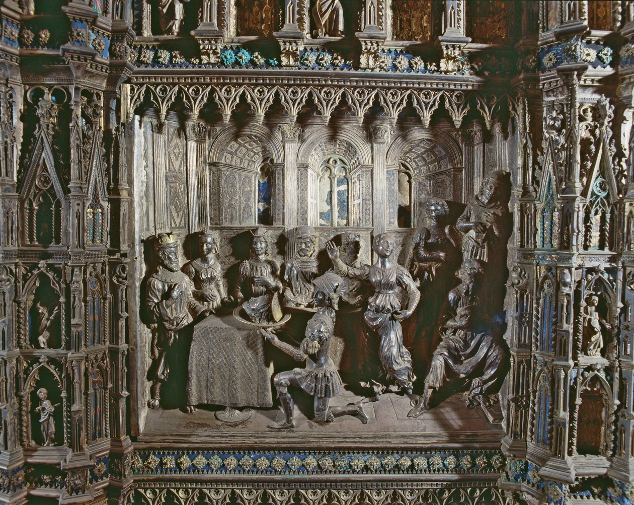 Herodova slavnost se Salomeiným tancem, Argentský oltář, 1478 (stříbro) od Antonio di Salvi