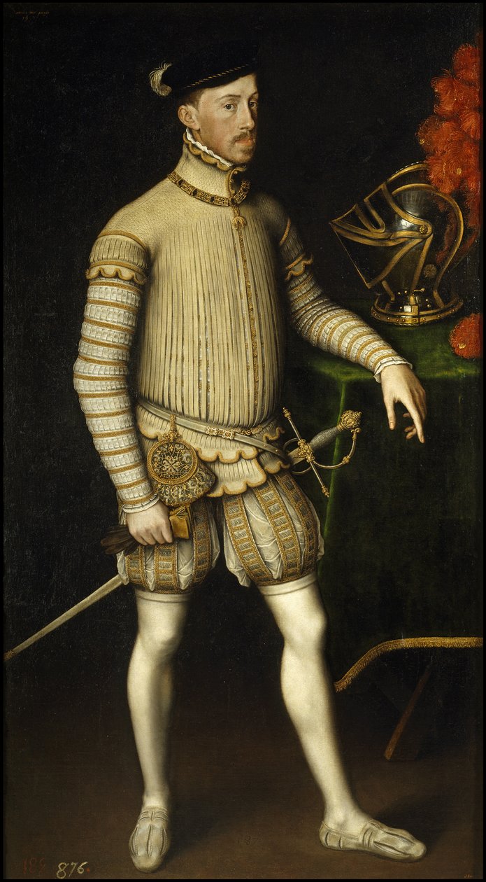 Portrét rakouského císaře Svaté říše římské Maxmiliána II. 1527-1576, 1550 od Antonis Mor