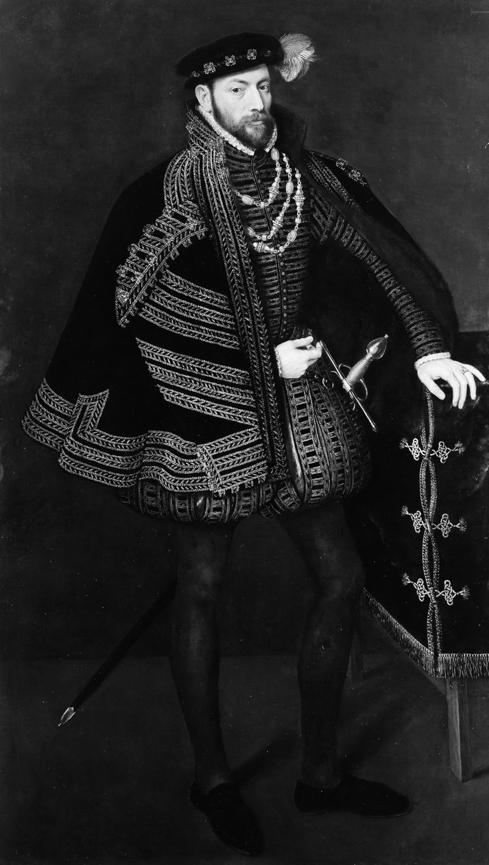 Portrét muže, možná Ottavio Farnese 1524-1586, vévoda z Parmy a Piacenzy, 1563. od Antonis Mor
