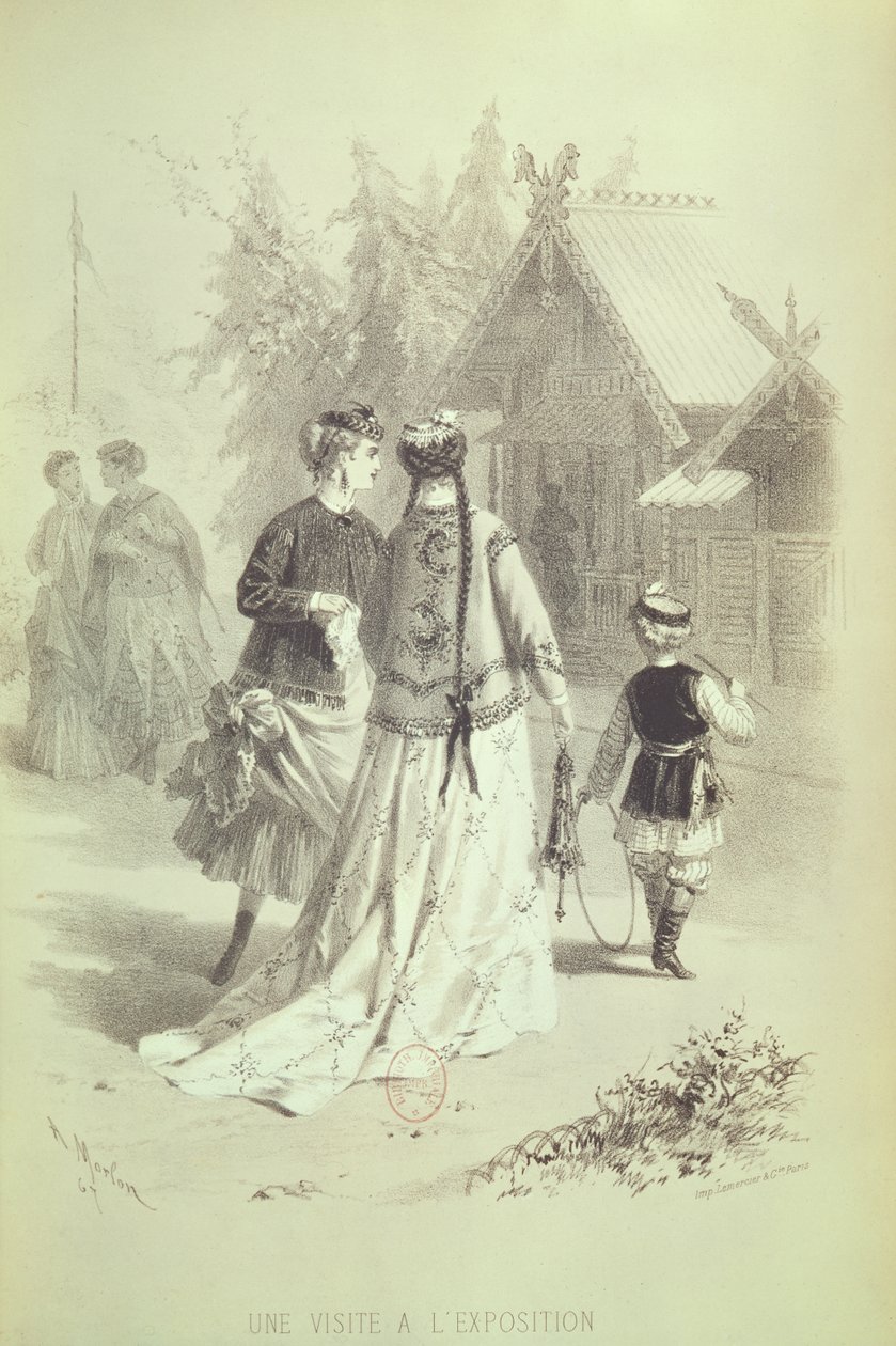Návštěva Světové výstavy v Paříži v roce 1867 od Antony Paul Emile Morlon