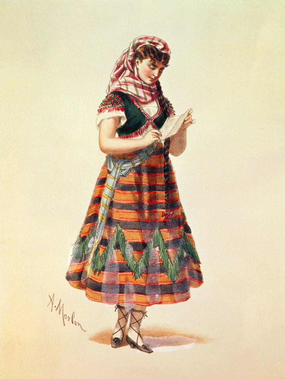 Hortense Schneider ve své roli v Offenbachově operetě 