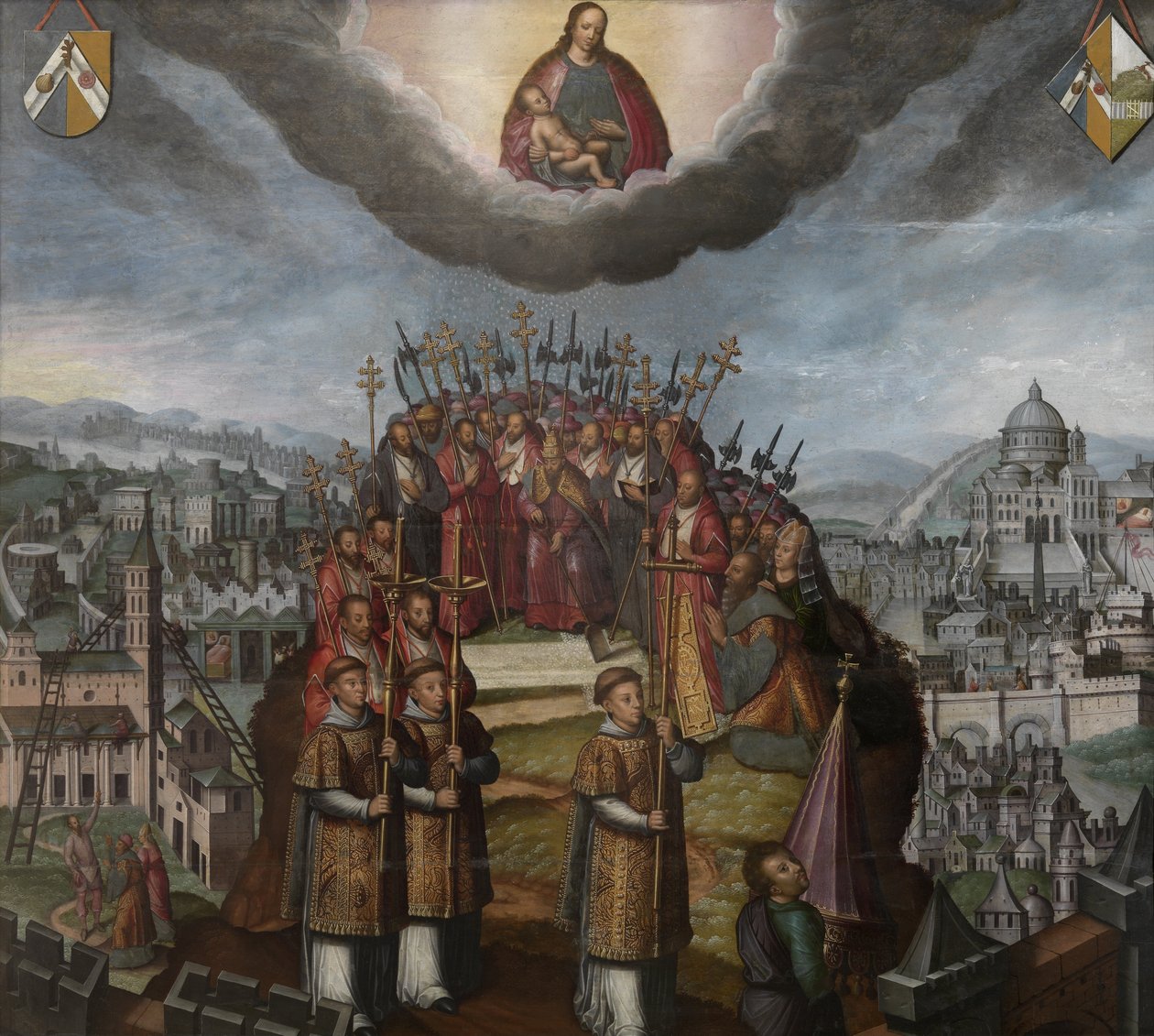 Procesí bratrstva Panny Marie Sněžné od Antoon Claeissens