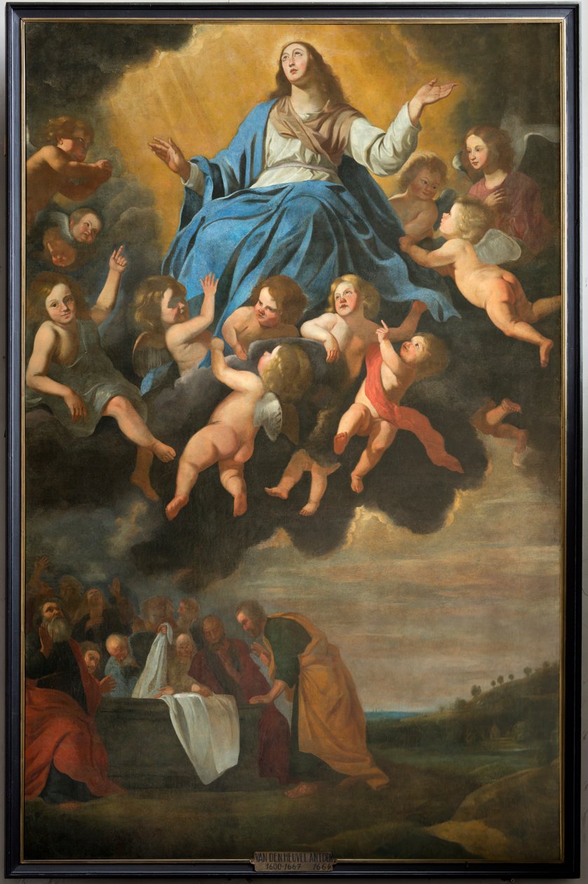 Farní kostel (Saint Eligius Parish Church). malování. „Nanebevzetí Panny Marie“. Anthony van den Heuvel. od Antoon van den Heuvel