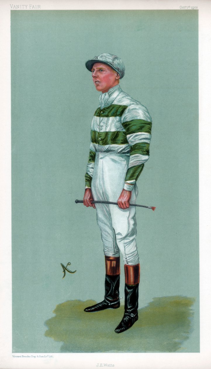 John Evelyn Watts , britský žokej, 1903. od Ao