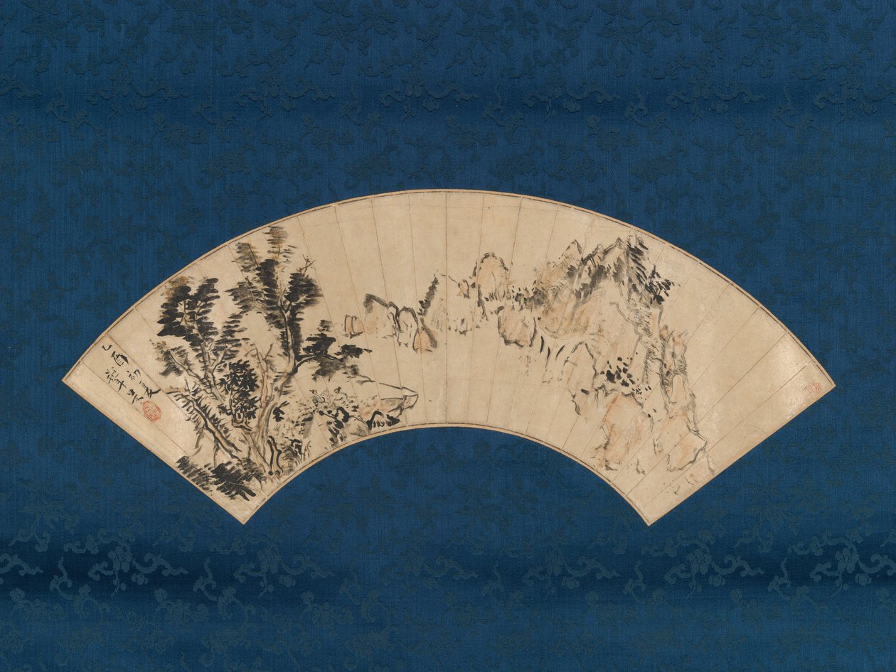 Příprava čaje u horské soutěsky, 1825. od Aoki Mokubei