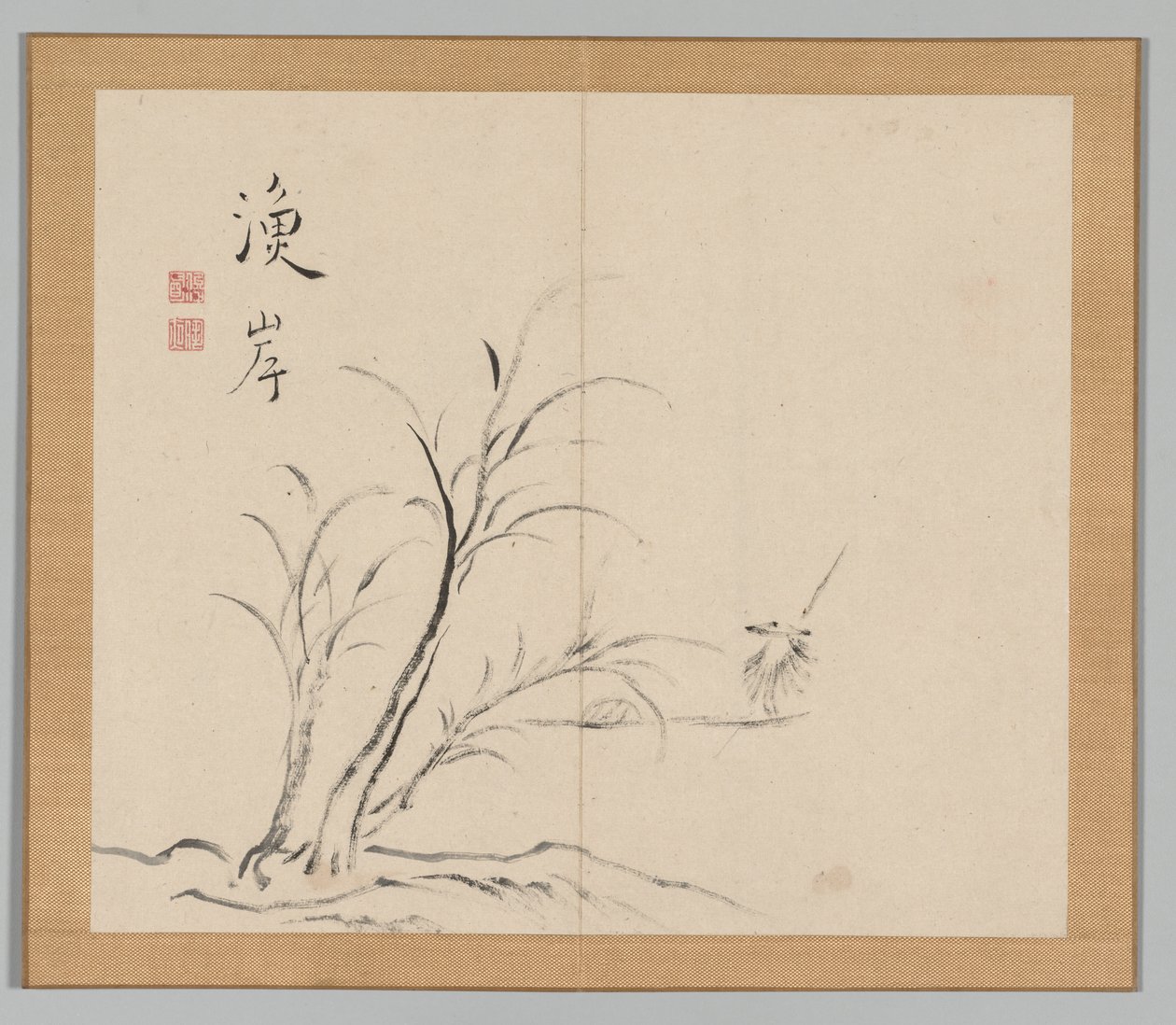 Dvojalbum krajinářských studií podle Ikeno Taiga, svazek 2 list 26, 18. století. od Aoki Shukuya