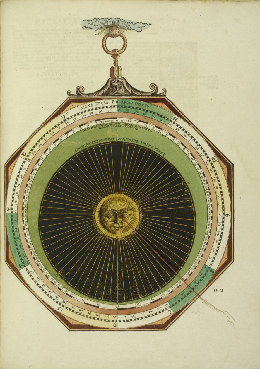 Astronomické Caesareum, 1540 od Apian