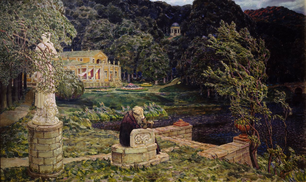 Ve starém parku. Vše v minulosti, 1926 od Apollinari Mikhailovich Vasnetsov