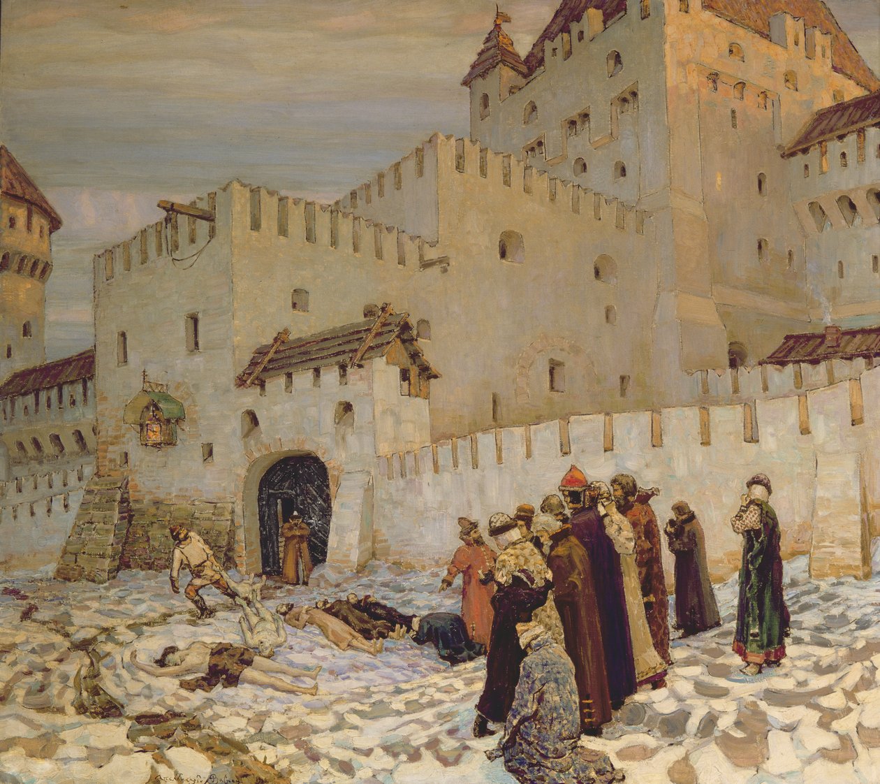 The Killing Ground (Rekonstrukce staré Moskvy) od Apollinari Mikhailovich Vasnetsov