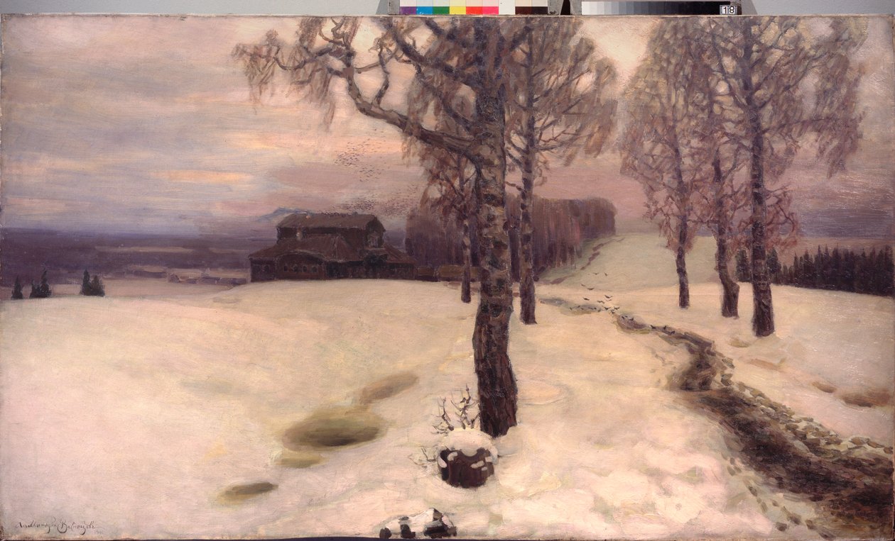 Dech jara - obraz Appolinari Michajlovič Vasněcov (1856-1933), olej na plátně od Apollinari Mikhailovich Vasnetsov