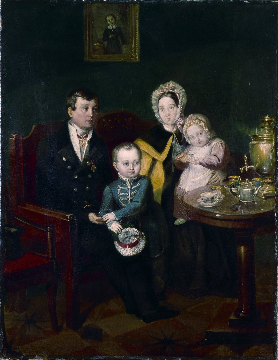 Rodinný portrét, 1837 od Apollon Nikolayevich Mokritsky