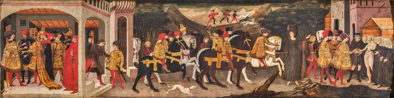 Příběh Griseldy od Apollonio di Giovanni di Tommaso