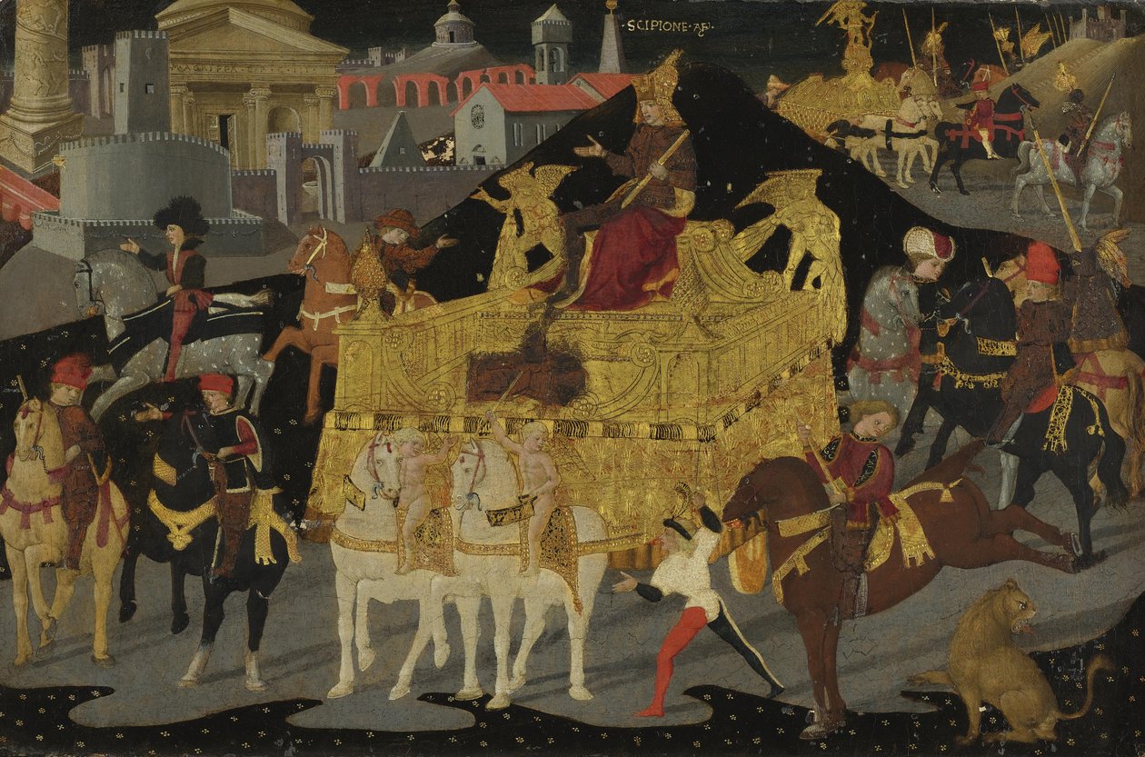 Triumf Scipia Africana od Apollonio di Giovanni di Tommaso