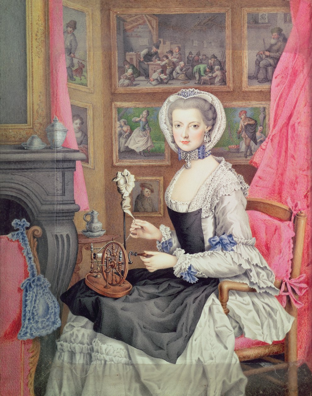 Autoportrét, 1776 od Archduchess of Austria Maria Christine