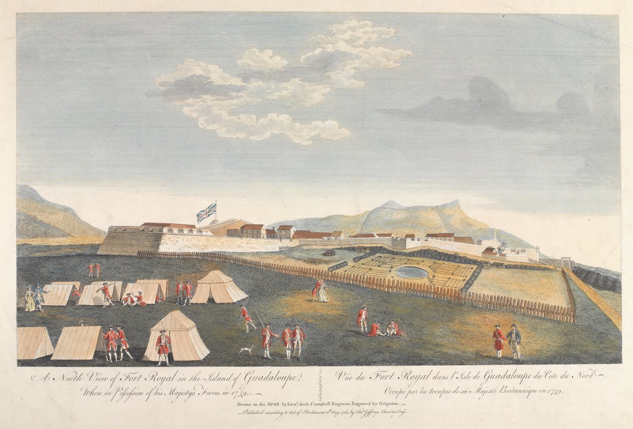 Fort Royal, Guadeloupe, 1759 od Archibald Campbell
