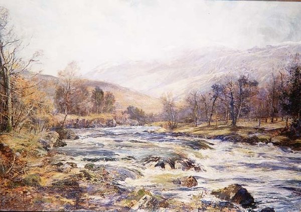 O River of Winter Sunshine, Skotsko od Archibald Kay