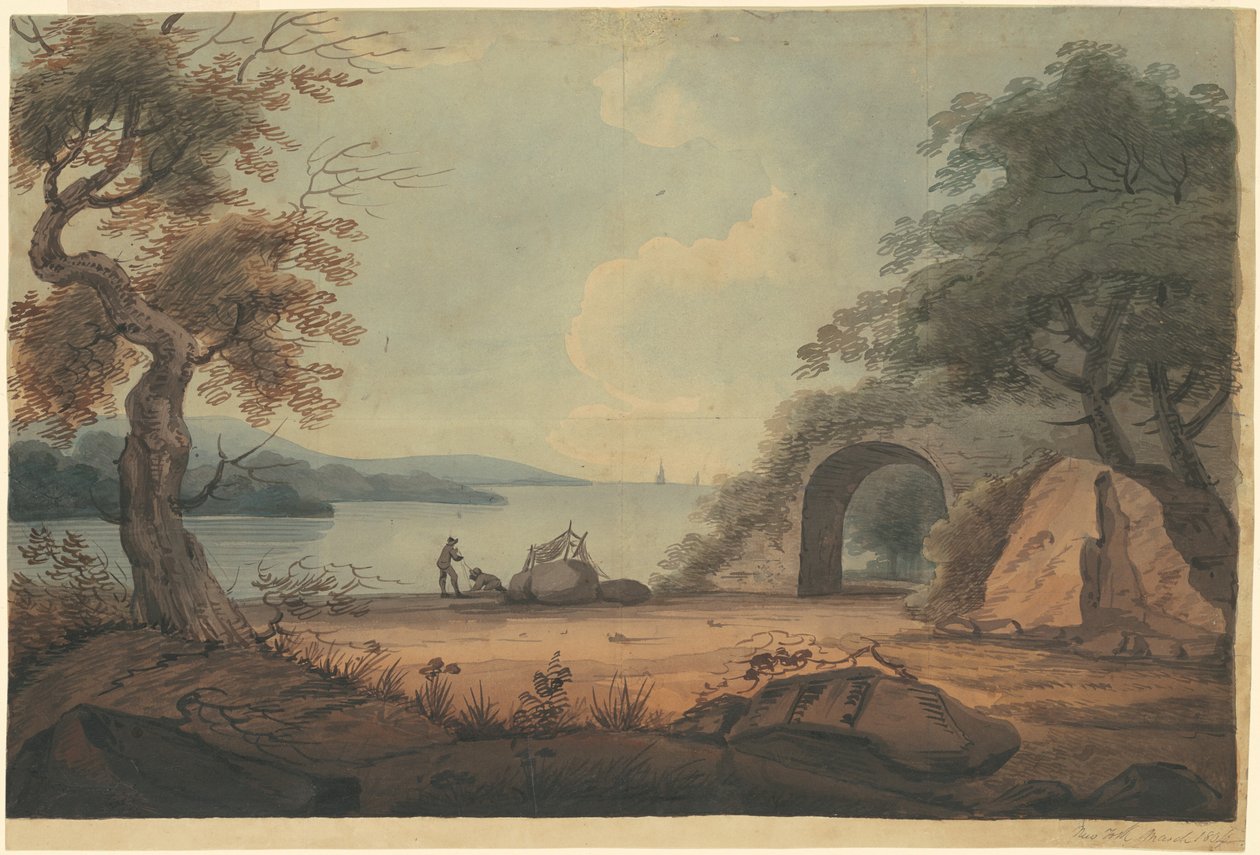 Spravování sítí na řece Hudson, New York od Archibald Robertson