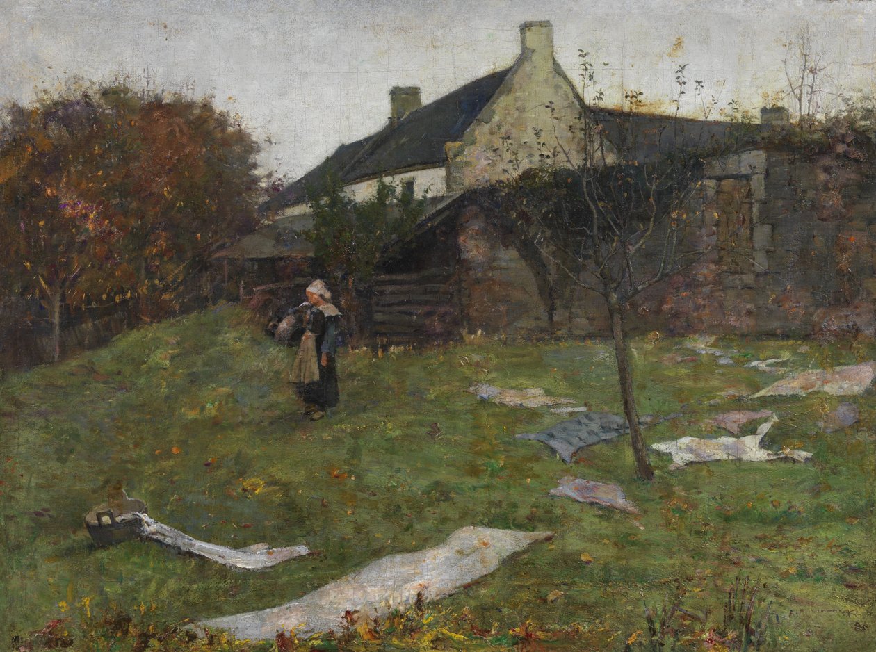 Zadní část Gauguinova studia od Archibald Standish Hartrick