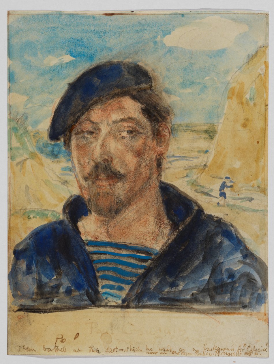 Portrét Paula Gauguina od Archibald Standish Hartrick