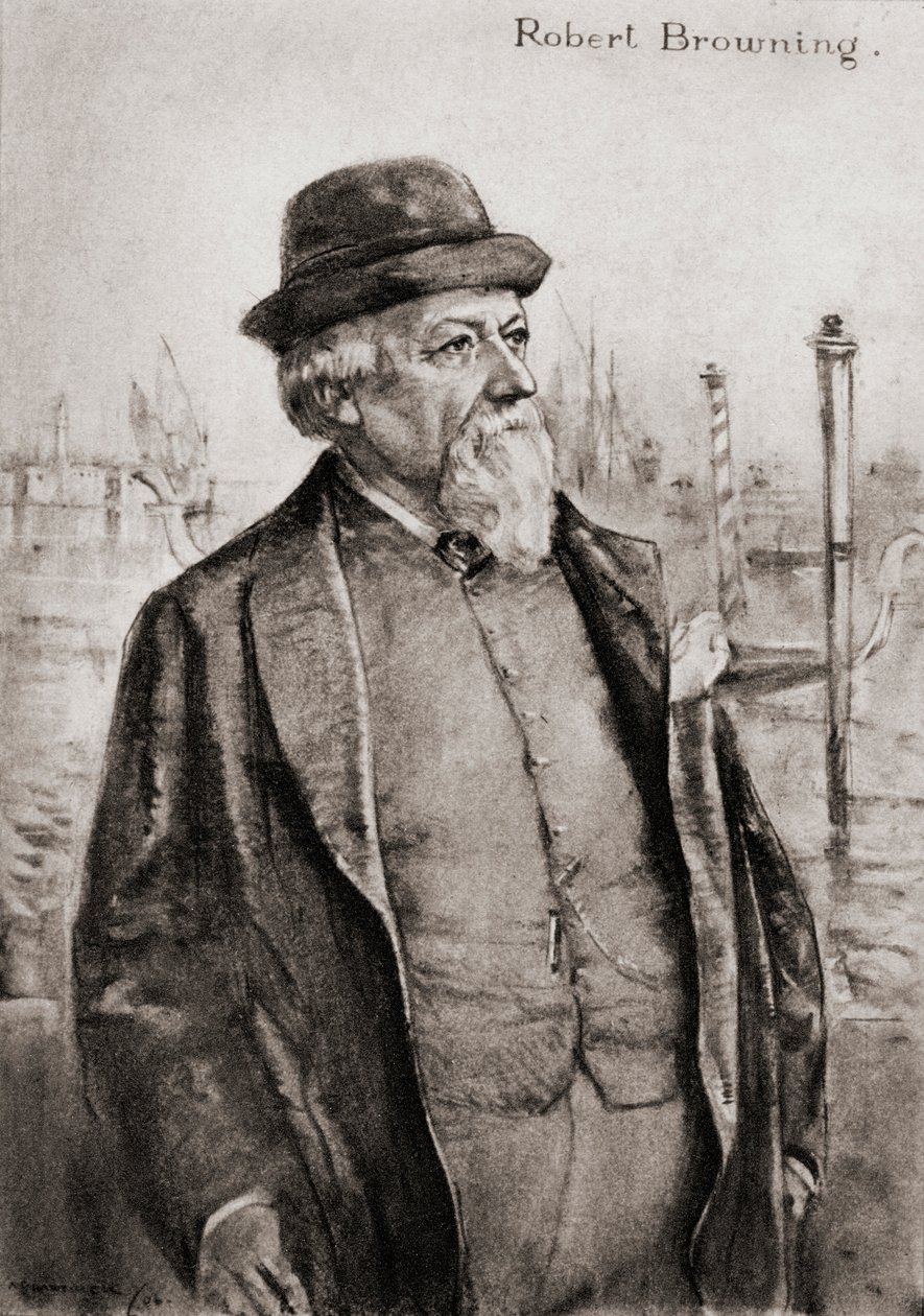 Robert Browning od Archibald Standish Hartrick