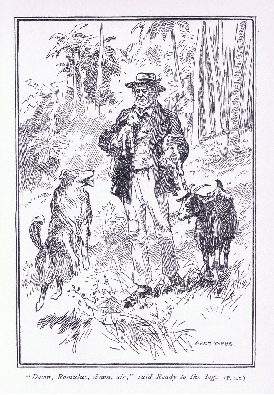Dolů Romulus, dolů pane, řekl Ready psovi, 1900s od Archibald Webb