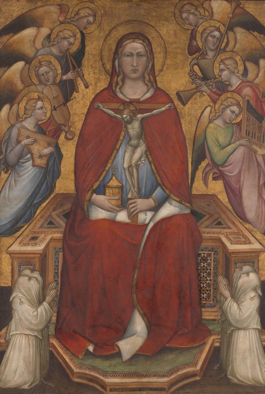 Svatá Marie Magdalena držící krucifix, kolem 1395-1400 od Aretino Luca Spinello or Spinelli