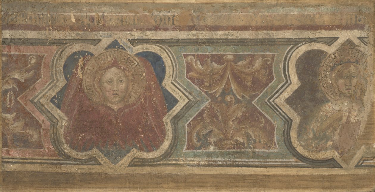 Dekorativní hranice, cca 1390 od Aretino Spinello