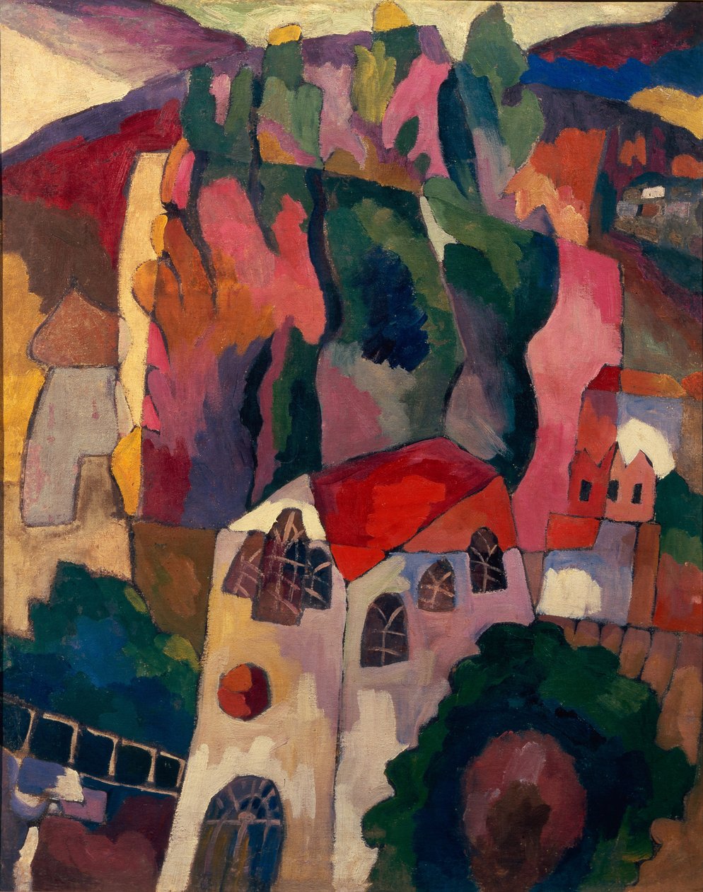 Topoly, 1916 od Aristarkh Vasilievic Lentulov