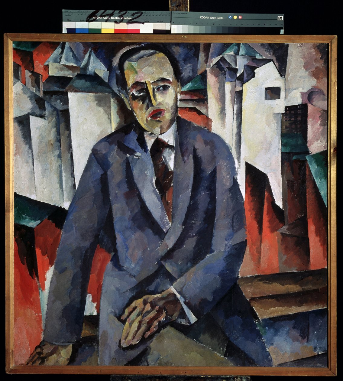 Portrét rektora Alexandra Tairova (1885-1950) (Portrét rektora A. Tairova). Obraz Aristarch Vasiljevič Lentulov (Lentulov) (1882-1943), olej na plátně. Ruské umění, avantgarda 20. století. Státní ruské muzeum, Petrohrad. od Aristarkh Vasilievic Lentulov