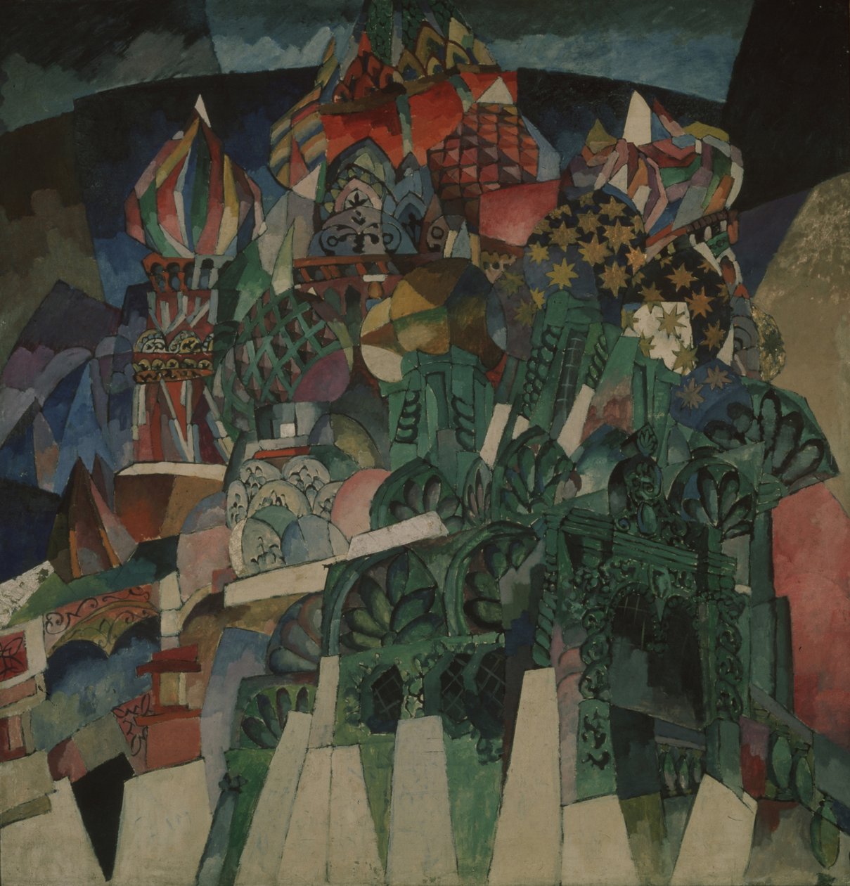 Katedrála Basil, 1913 od Aristarkh Vasilievic Lentulov
