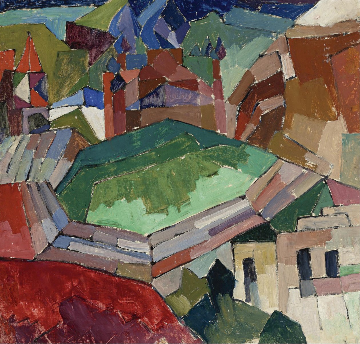 Město v jižním Rusku, 1914-1916 od Aristarkh Vasilievic Lentulov