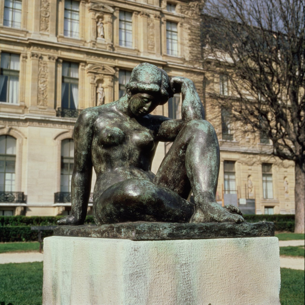 La Mediterranee, Place du Carrousel, Louvre, Paříž, 1902-05 (bronz) (další pohledy viz (160258-160261) od Aristide Maillol