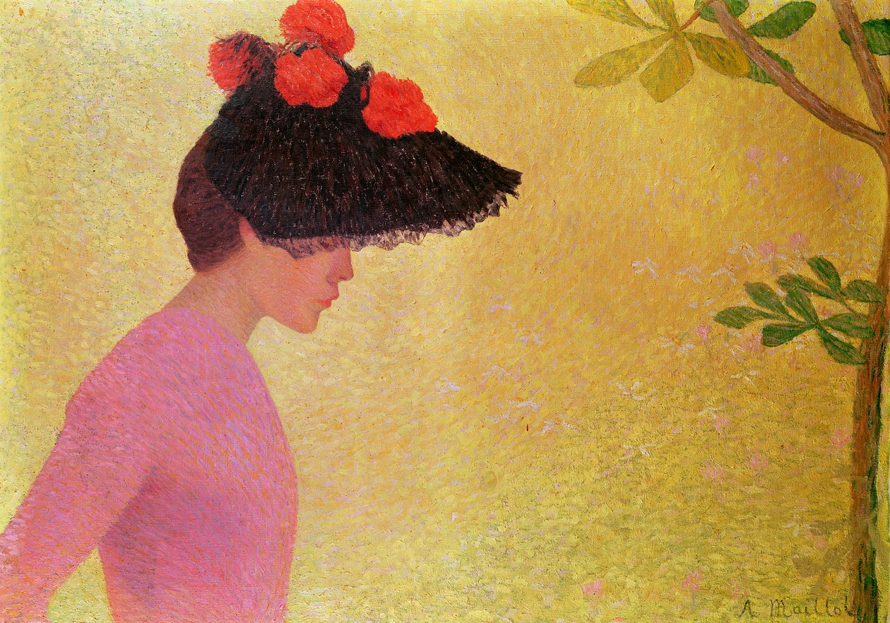 Profil mladé ženy, cca 1890 od Aristide Maillol