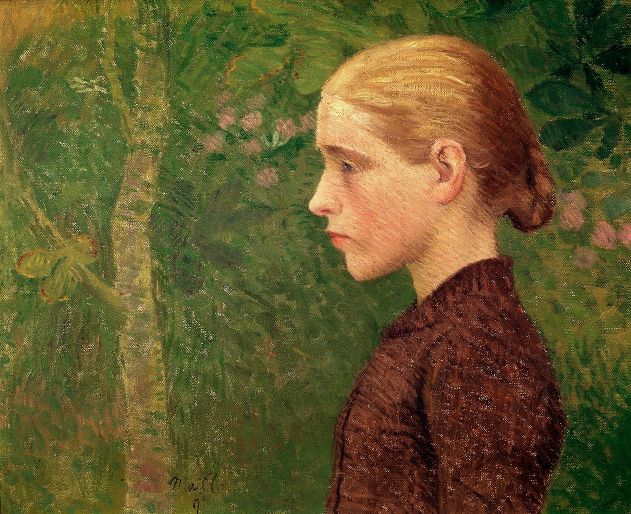 Busta mladého rolníka Malba od Aristida Maillola (1861-1944) 1891 ne. 46x55 cm Remeš, Musee des Beaux Arts od Aristide Maillol