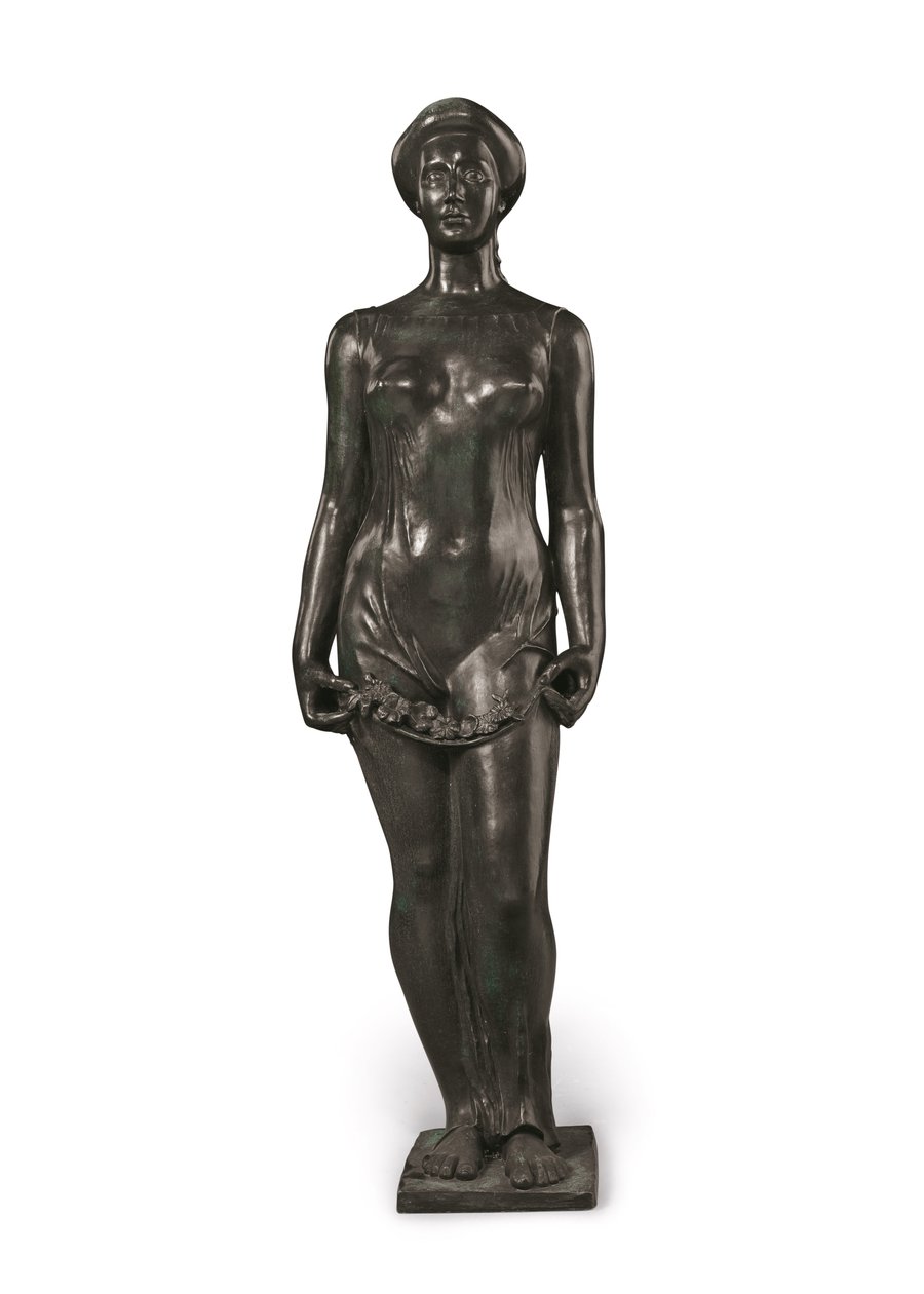 Flore (bronz s černou a zelenou patinou) od Aristide Maillol