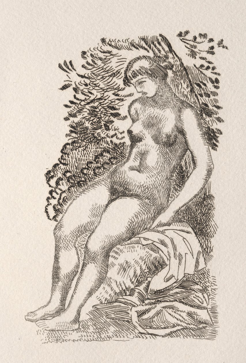 Ilustrace k básni Pierra de Ronsarda od Aristide Maillol
