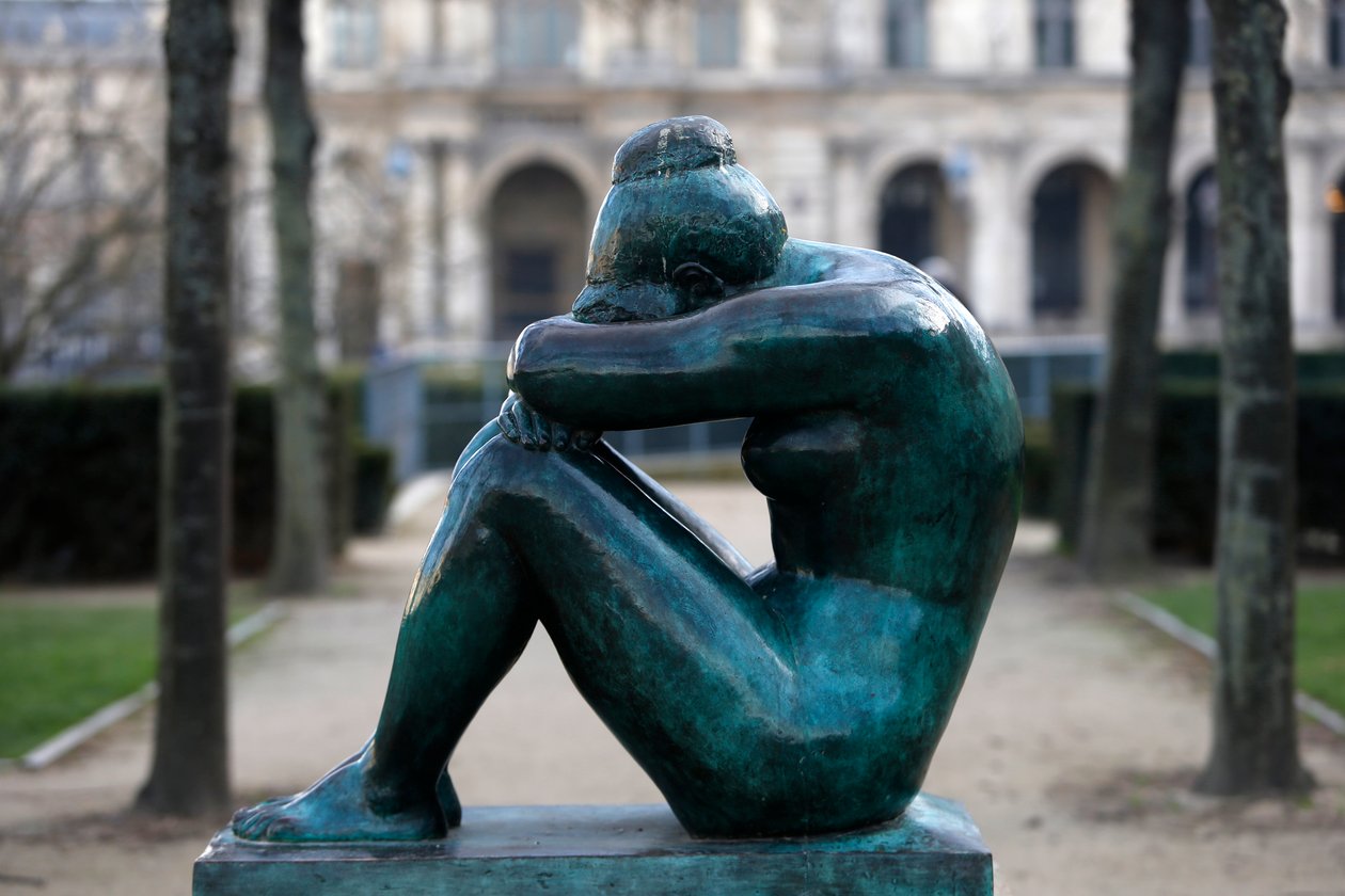 Tuileries Garden, Aristide Maillol, Noc, Paříž, Francie (foto) od Aristide Maillol
