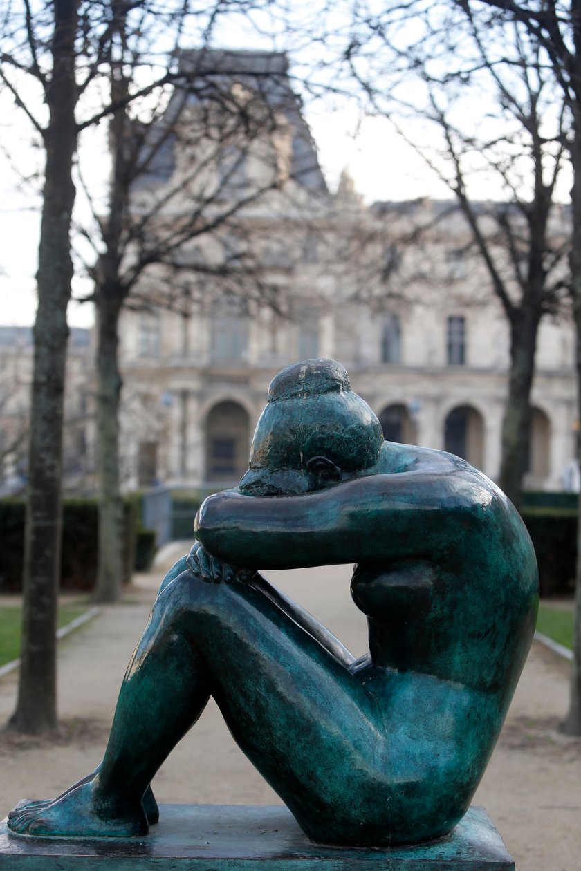 Tuileries Garden, Aristide Maillol, Noc, Paříž, Francie (foto) od Aristide Maillol