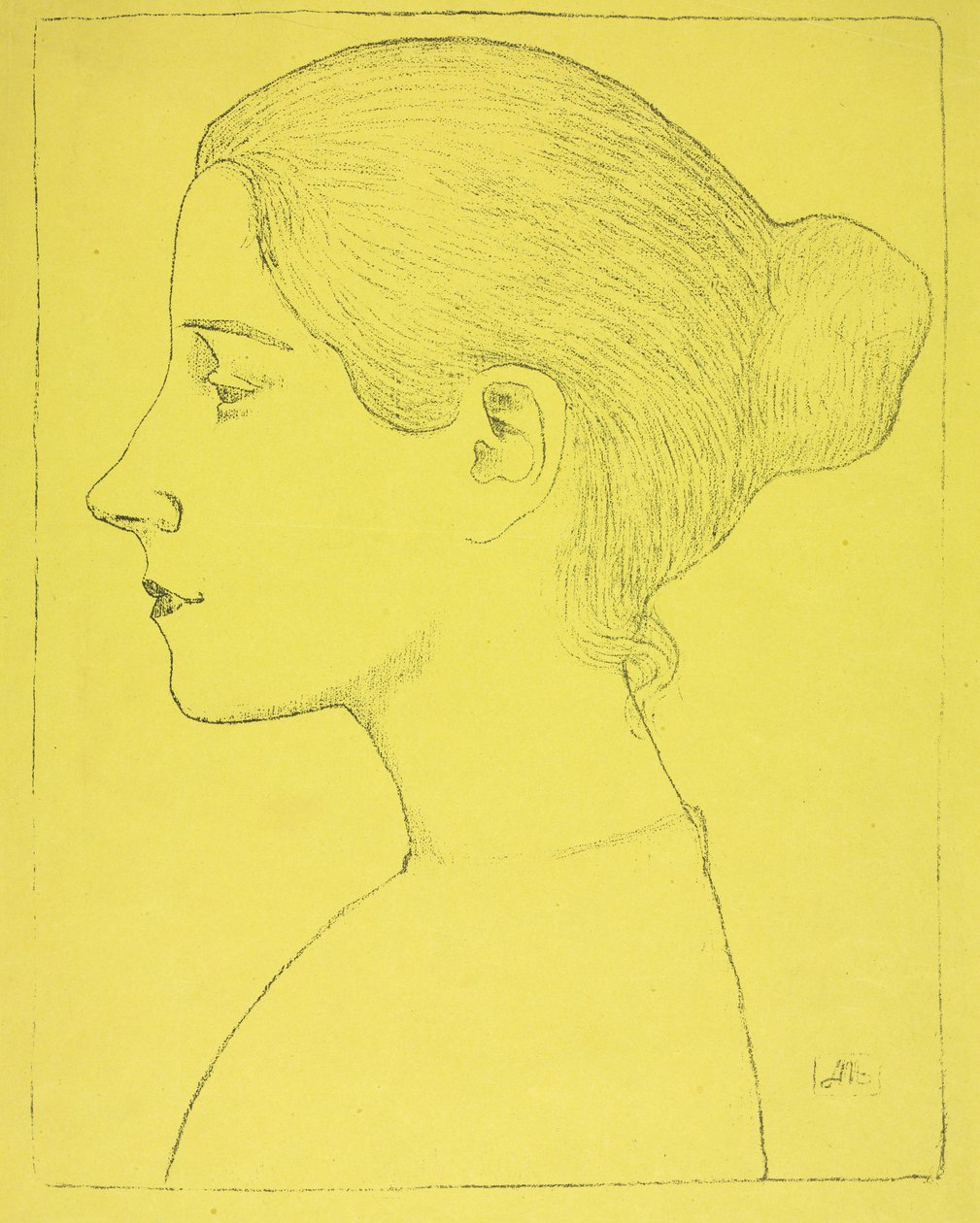 Porträt einer jungen Frau od Aristide Maillol
